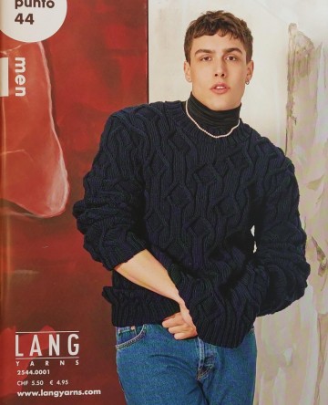 punto 44 men Lang yarns