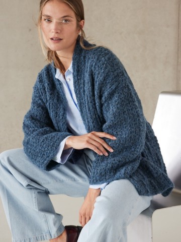 Alpaca air ii gehaakt vest