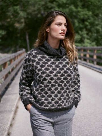 Alpaca lungo trui 2 kleuren