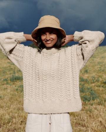 Alta moda alpaca kabel trui