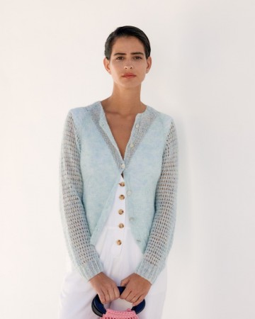 Bella vest ajour mouw