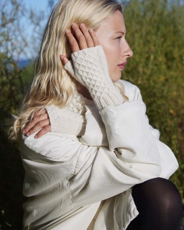 Cashmere extra lace arm warmers