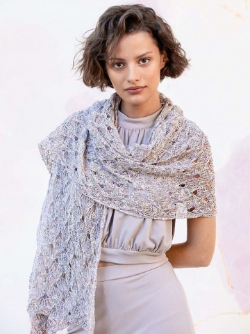 Celeste ajour omslagdoek model 8