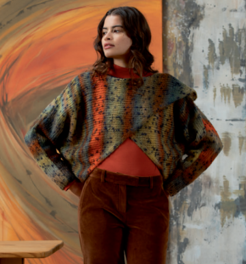 Cloud tweed overslagtrui