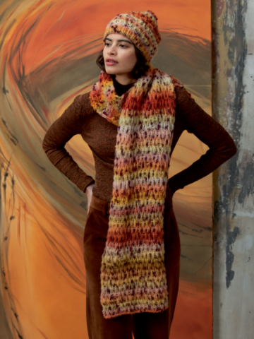 Cloud tweed sjaal  muts 0