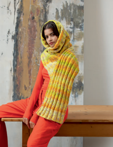 Cloud tweed sjaal geel