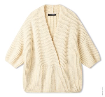 Cool merino trui korte mouw v