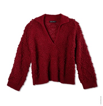 Cool merino trui noppen v