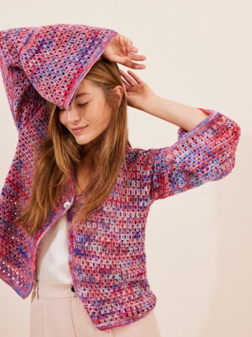 Cotonella multi gehaakt vest