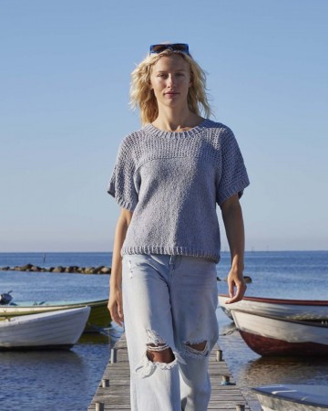 Cotton tweed t shirt caia