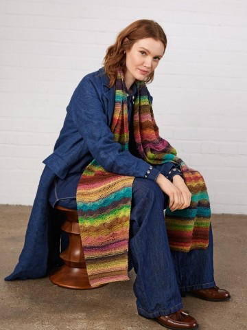 Farfall gehaakte sjaal 2