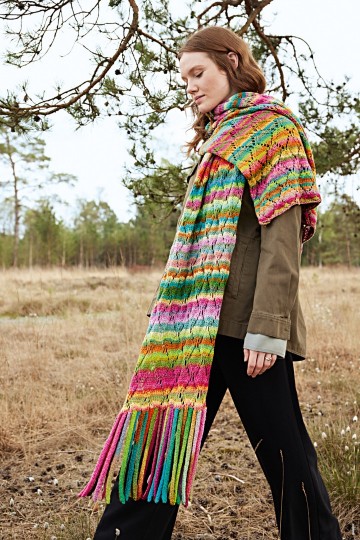 Farfalla sjaal met franjes 2