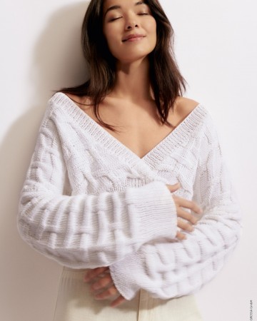 Landlust baumwolle wit vest