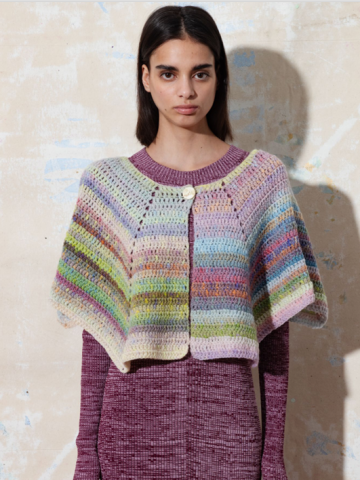 Magnolia gehaakte poncho taki