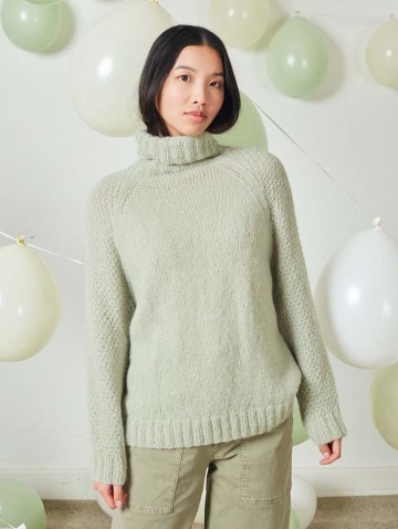 Malou light trui col raglan