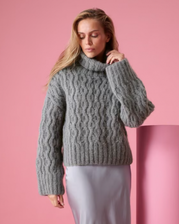 Mohair di gio kabel trui