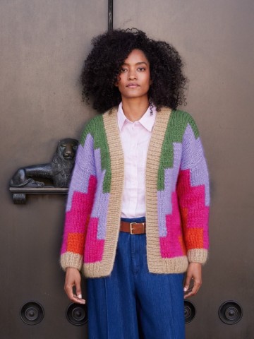 Mohair di gio vest bokken