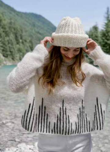 Mohair moda driehoek