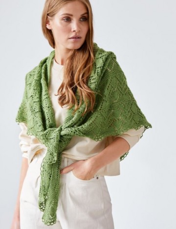 Omslagdoek   lace seta mulberry