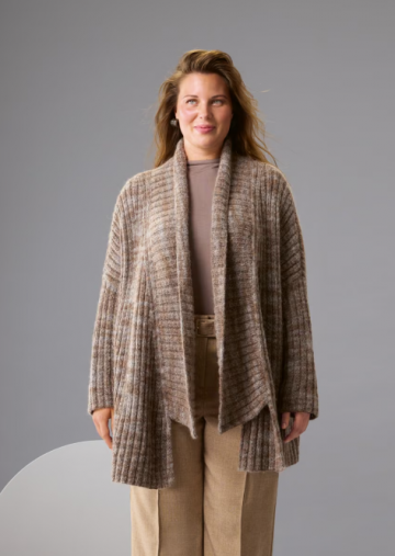 Pelo cashmere vest sjaalkraag
