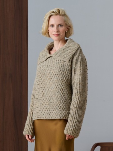 Soft tweed 180 structuur trui